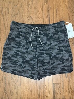 Rhoback NWT Men's Grit Gym 7” Short Black  Camo The Regiments Athletic Lined 3XL